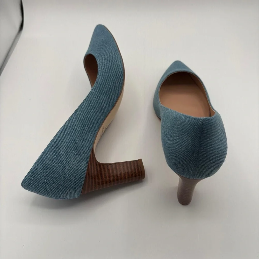 NWT Cole Haan Women’s Mylah Pump 75mm Light Denim (size 7.5B) - Picture 5 of 10